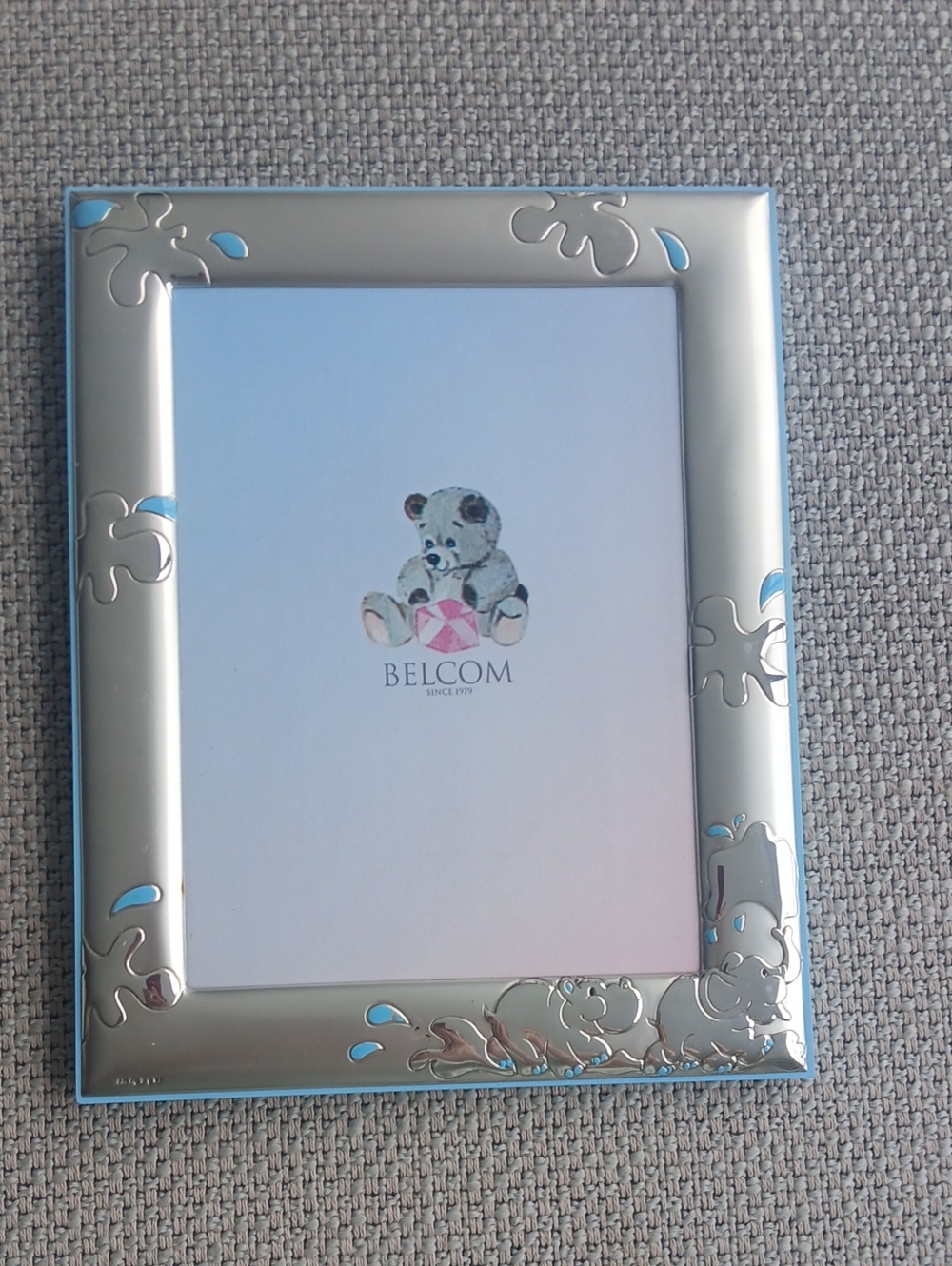 Belcom Silver and Light Blue Decorative kids Picture Frame